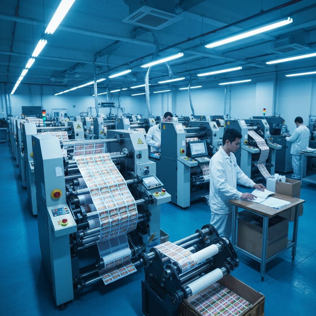 Cinar Etiket uretim tesisi